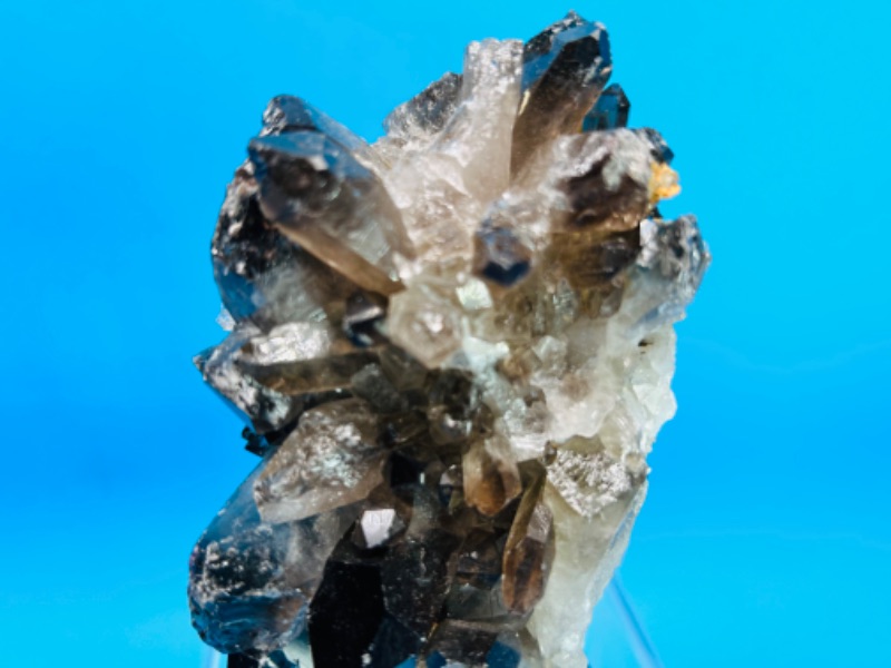 Photo 3 of 150201…5 inch smokey quartz rock  on stand -height includes stand 