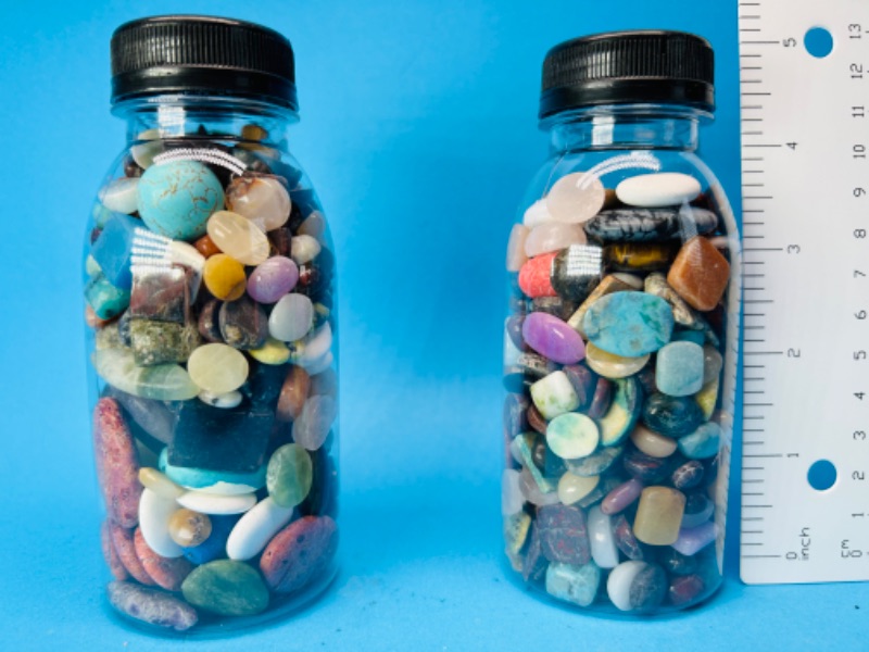 Photo 2 of 150203…2 bottles of polished rocks 5” each