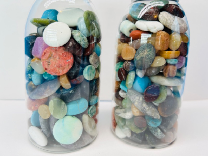 Photo 2 of 150206…2 bottles of polished rocks - 5 inch tall 