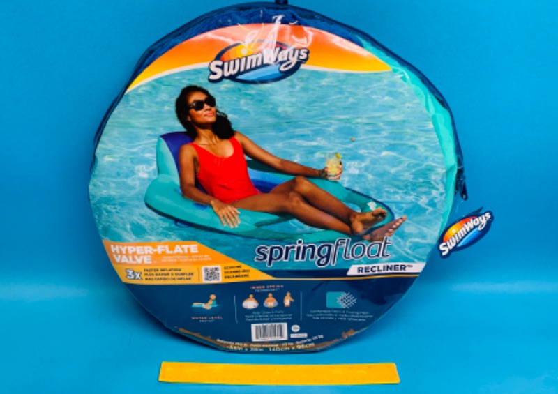 Photo 1 of 150277…Swimways spring float recliner 55 x 38”