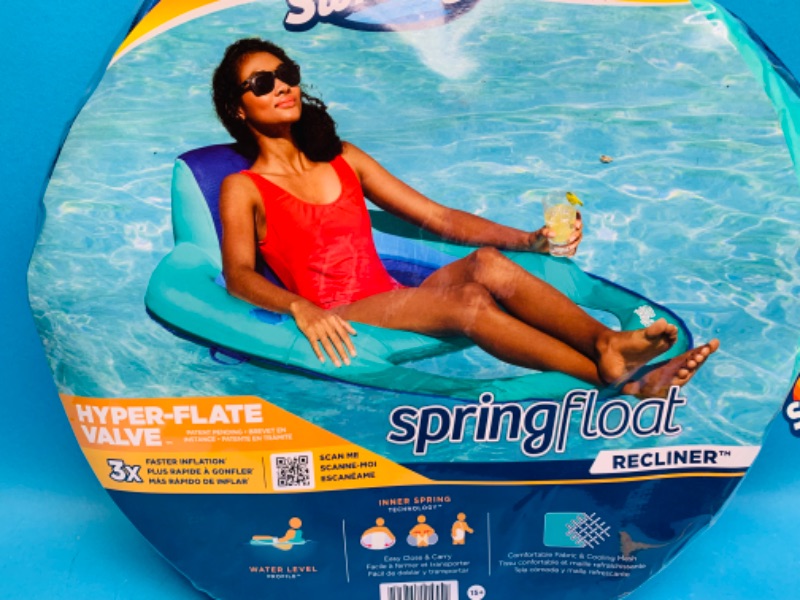 Photo 1 of 150278… Swimways spring float recliner 55 x 38”