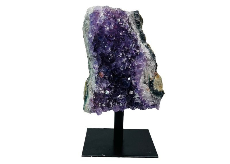 Photo 1 of 150293…4.5” amethyst crystal rock on stand-height includes stand 