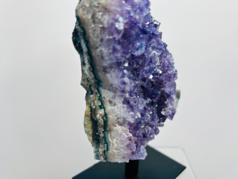 Photo 2 of 150293…4.5” amethyst crystal rock on stand-height includes stand 