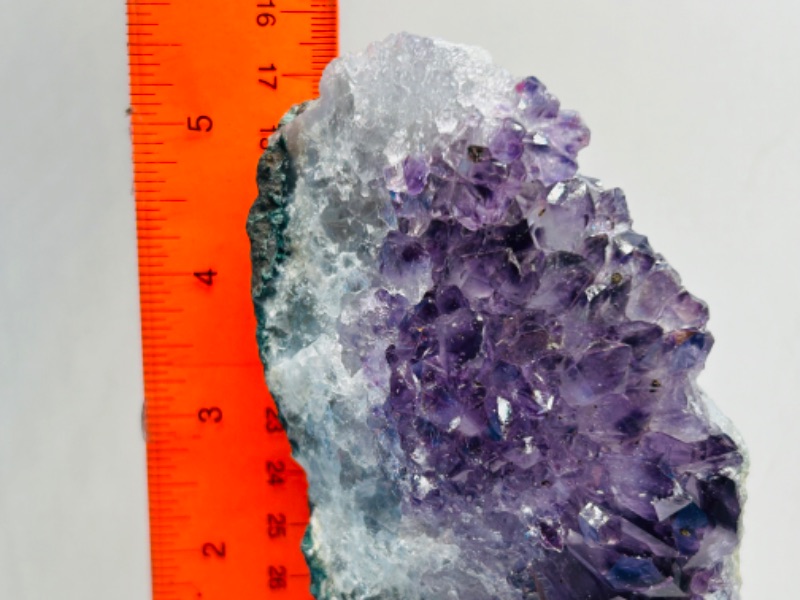 Photo 2 of 150295…5.5”  amethyst crystal rock on stand-height includes stand 