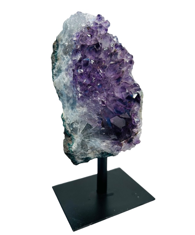 Photo 4 of 150295…5.5”  amethyst crystal rock on stand-height includes stand 