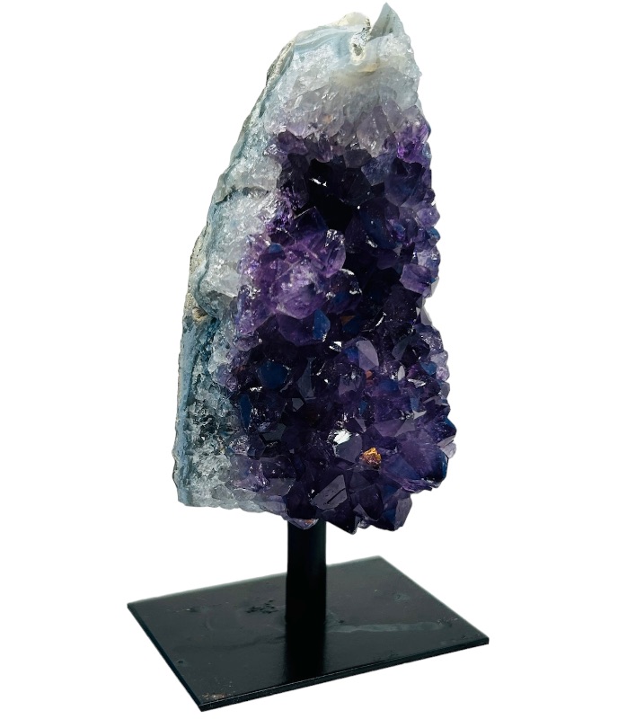 Photo 2 of 150297…5”  amethyst crystal rock on stand-height includes stand 