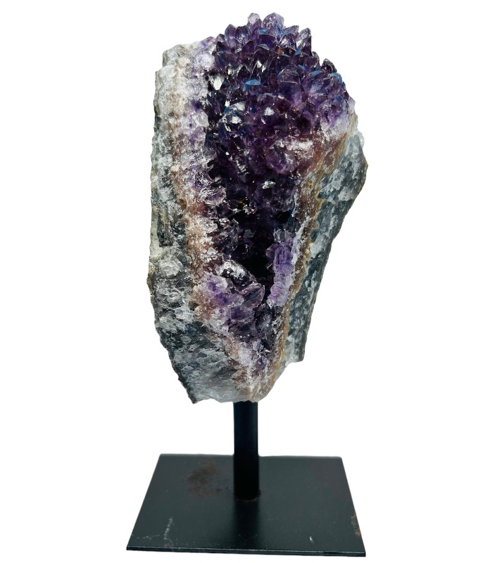 Photo 1 of 150299…6”  amethyst crystal rock on stand-height includes stand 