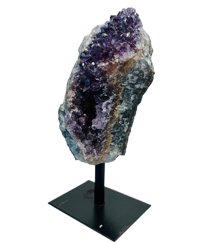 Photo 2 of 150299…6”  amethyst crystal rock on stand-height includes stand 