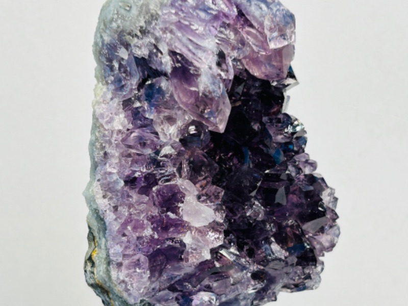 Photo 2 of 150302…6”  amethyst crystal rock on stand-height includes stand 