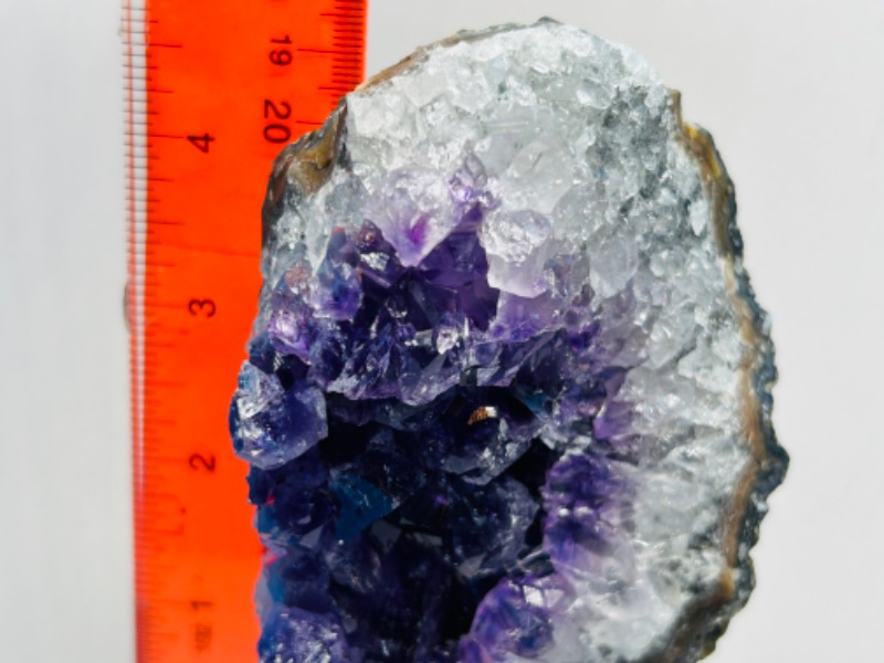 Photo 2 of 150303…5”  amethyst crystal rock on stand-height includes stand 