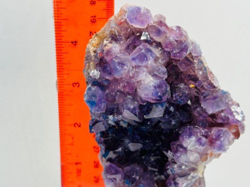 Photo 2 of 150304…5.5”  amethyst crystal rock on stand-height includes stand 