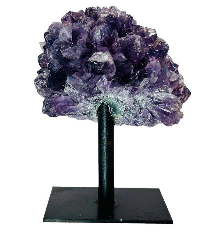 Photo 1 of 150305…3.5”  amethyst crystal rock on stand-height includes stand 