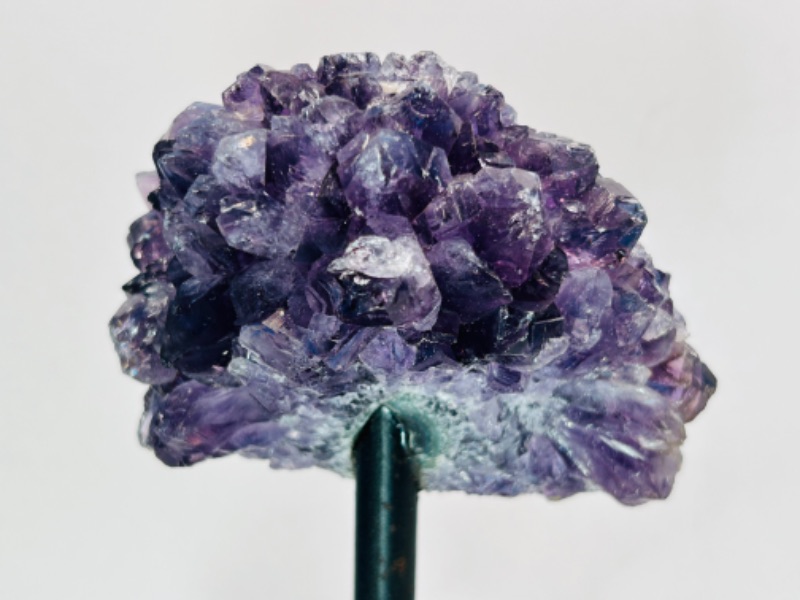 Photo 3 of 150305…3.5”  amethyst crystal rock on stand-height includes stand 