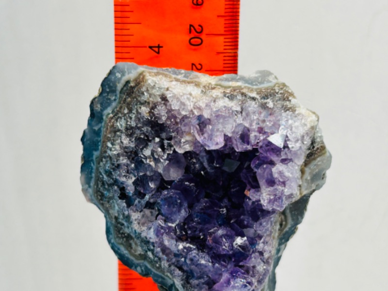 Photo 3 of 159306…4” amethyst crystal rock on stand -height includes stand 