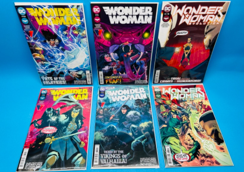 Photo 1 of 150332…6 Wonder Woman comics in plastic sleeves 