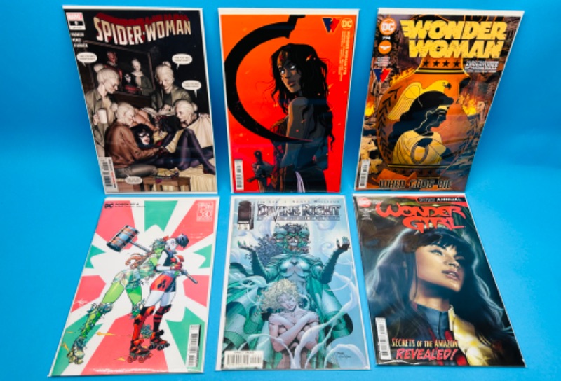 Photo 1 of 150340…female superheroes comics in plastic sleeves 