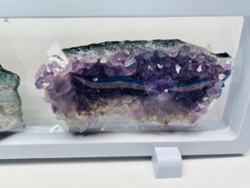 Photo 2 of 150413…2 amethyst crystals in 9 x 4” display 