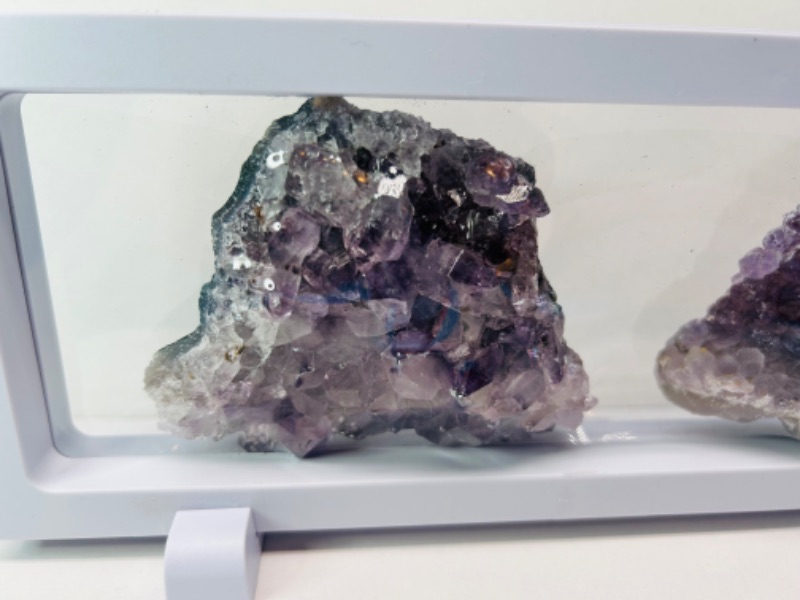 Photo 5 of 150419…2 amethyst crystal rocks in 9 x 4” display 