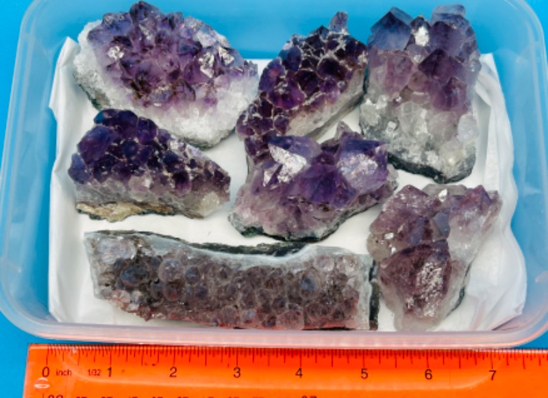 Photo 1 of 150421…7 amethyst crystal rocks