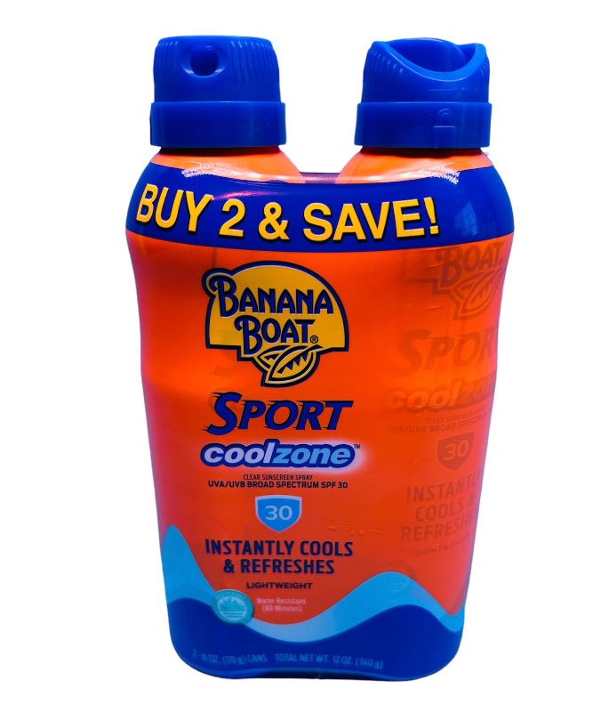 Photo 1 of 150448… 2 Banana Boat sport coolzone sunscreen sprays 