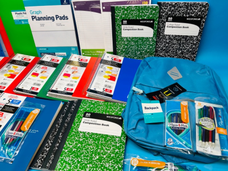 Photo 4 of 150451…spiral notebooks, folders, mechanical pencils, backpack, and more 