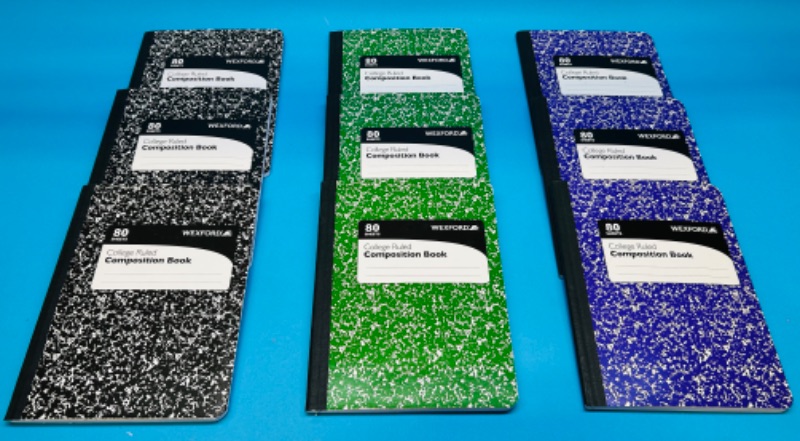 Photo 1 of 150485… 9 composition notebooks-college ruled 