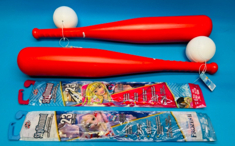 Photo 1 of 150562…2 oversized bat/ball sets and 2 Disney kites 23”