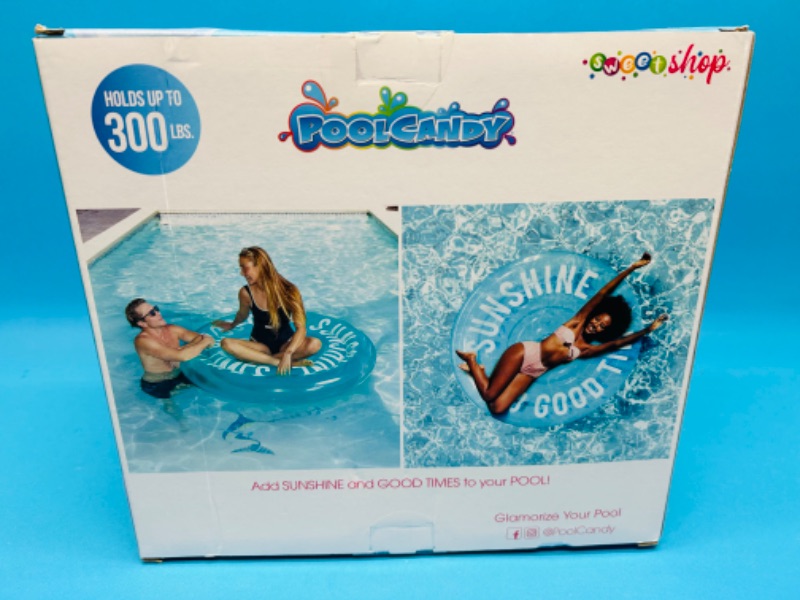 Photo 2 of 150567…Poolcandy inflatable pool island-holds 300 pounds 