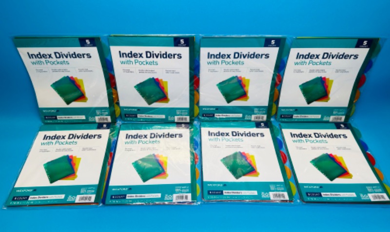 Photo 1 of 150580…index dividers with pockets 40 total 