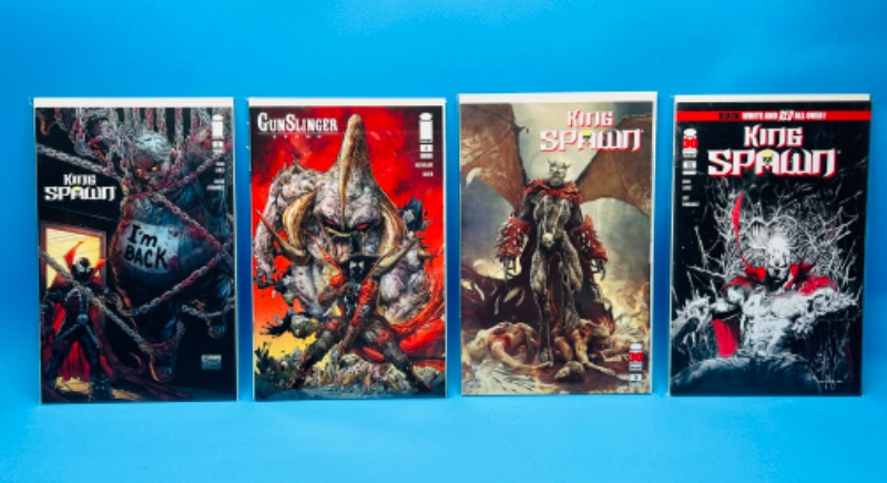 Photo 1 of 150601…4 king spawn  comics in plastic sleeves 