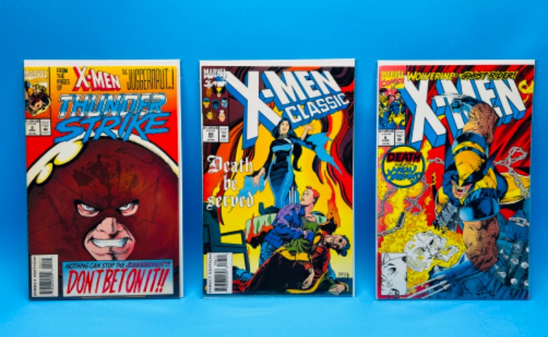 Photo 1 of 150617…3 older X-men comics in plastic sleeves 