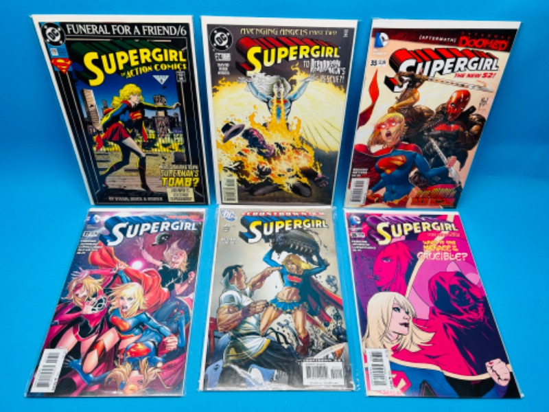 Photo 1 of 150634…6 supergirl  comics in plastic sleeves 