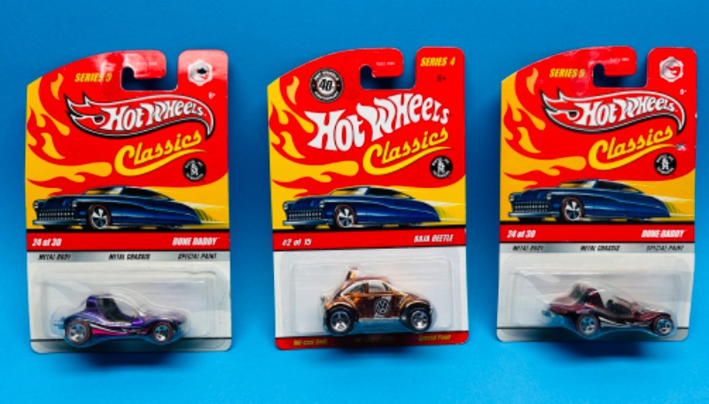 Photo 1 of 150707… 3 hot wheels die cast cars with special paint 