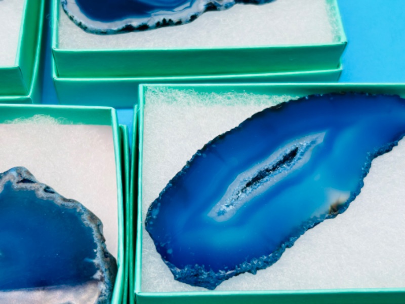 Photo 3 of 150741…4 agate slices in gift boxes 