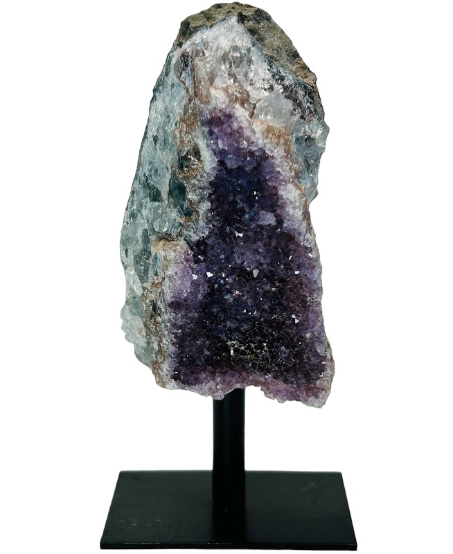 Photo 1 of 150746…6” amethyst crystal rock on stand - height includes display stand