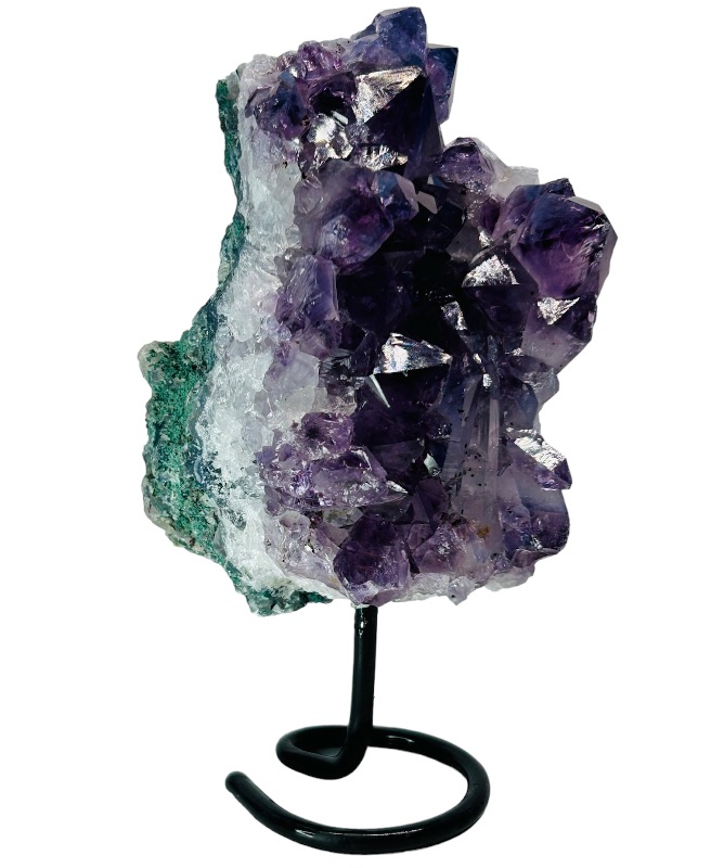 Photo 1 of 150747…6”  amethyst crystal rock on stand - height includes display stand