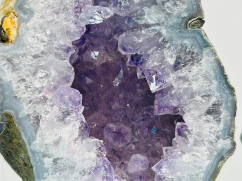 Photo 5 of 150749…2  amethyst crystal rocks on stands- height includes display stands 6 and 5”