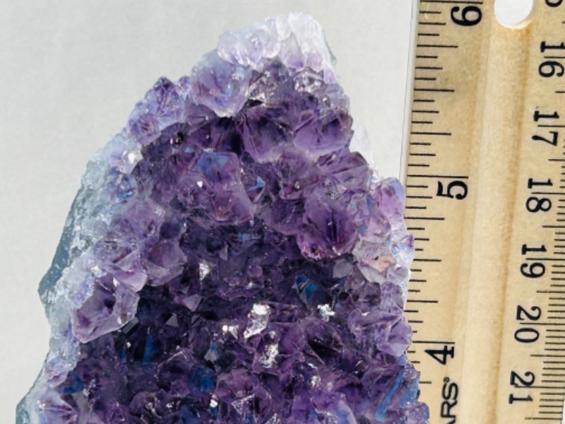 Photo 5 of 150750…6”  amethyst crystal rock on stand - height includes display stand