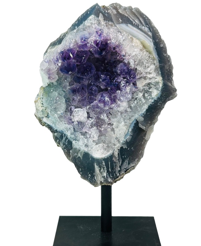 Photo 1 of 150756…7.5” amethyst crystal rock on stand -height includes display stand 
