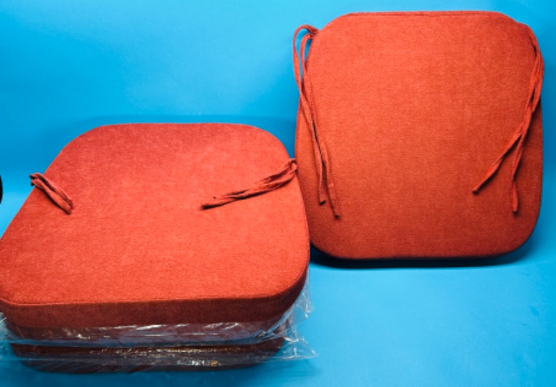 Photo 4 of 150759…4  chair cushions for patio or dinning -red