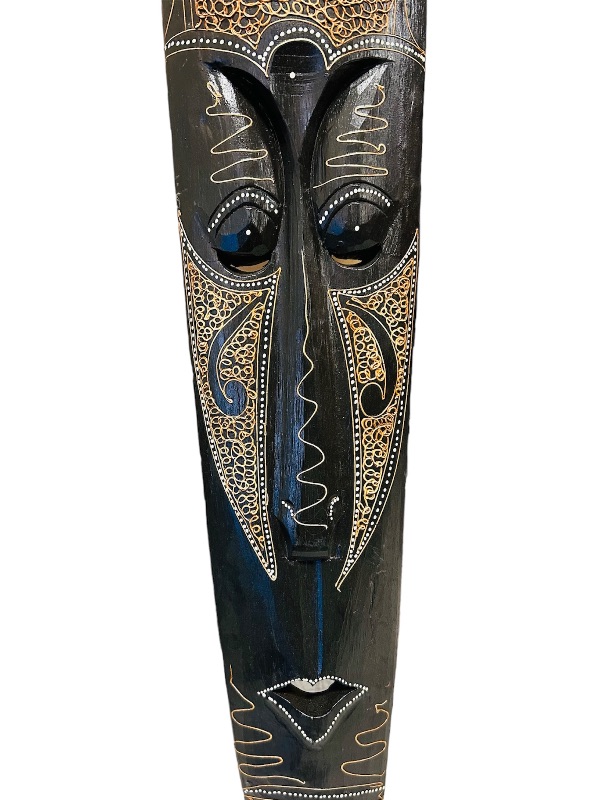 Photo 2 of 150785…3 foot 3 inch wood tiki wall hanging 