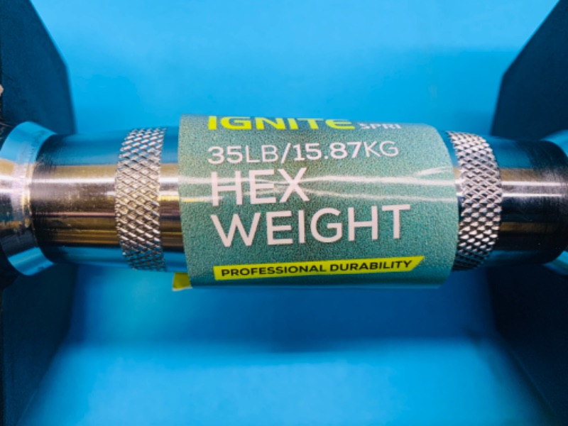 Photo 2 of 150789…ignite 35 pound hex weight dumbbell 