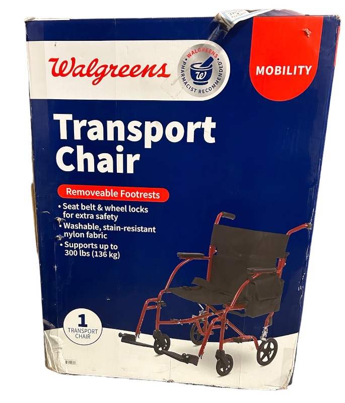 Photo 1 of 150791…transport chair with removable foot rests 