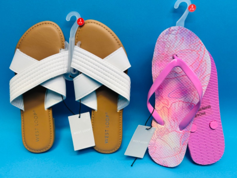 Photo 1 of 150825…2 pairs of ladies sandals size S 5-6