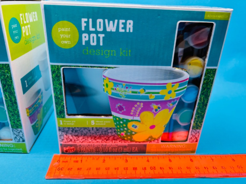 Photo 2 of 150912…2 paint your own flower pots