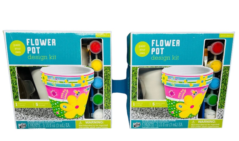 Photo 1 of 150912…2 paint your own flower pots