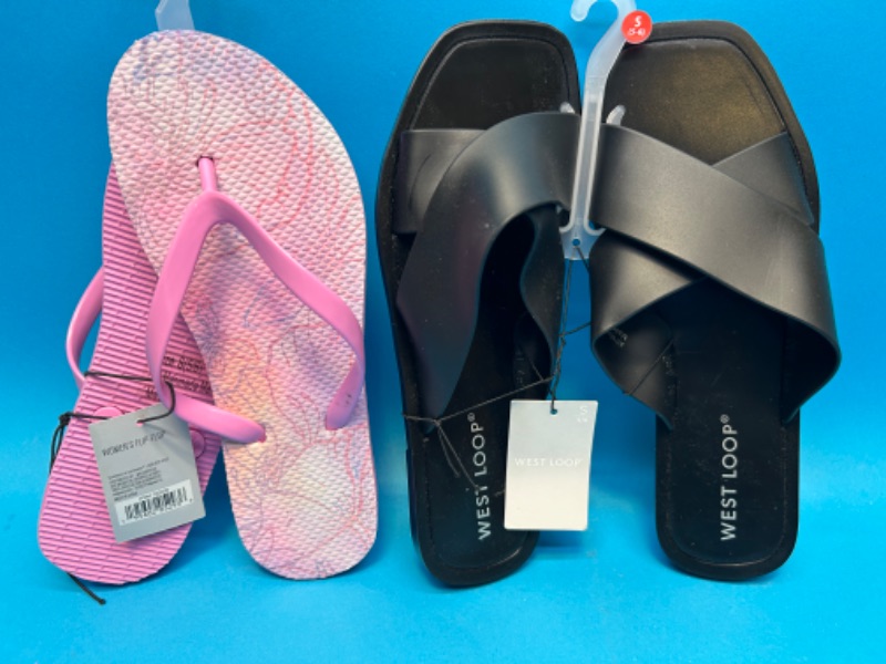 Photo 1 of 150924… 2 ladies size S 5-6 sandals 