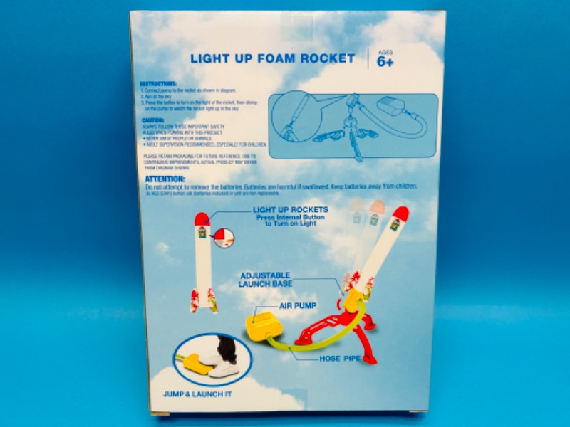 Photo 2 of 150926… light up foam rocket 