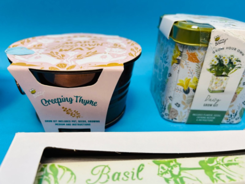 Photo 1 of 150937…herb stakes, Thyme and daisy grow kits