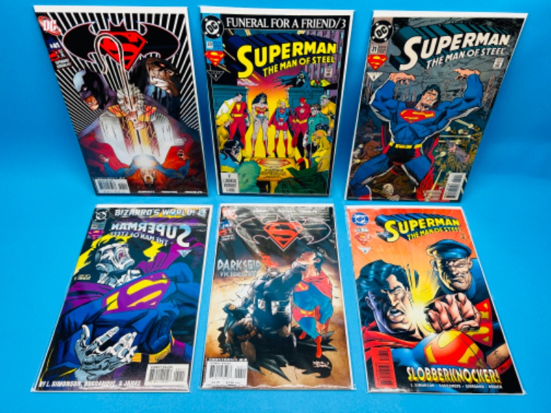 Photo 1 of 151000…6 Superman  comics in plastic sleeves 